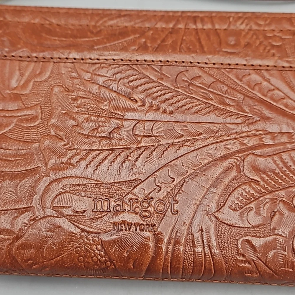 Margot New York Tooled Leather Wallet - Picture 2 of 11